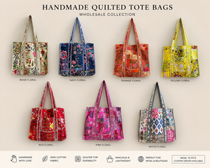 Sacs en coton élégants brodés à la main avec des sacs de courses réutilisables écologiques pour les boutiques, les cadeaux et les événements promotionnels - Product Image 6