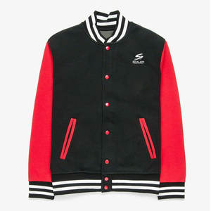 Classic Men Winter Varsity Jacket Front Logo Windproof Breathable Casual Outerwear Durable Comfortable Everyday Wear - Product Image 1