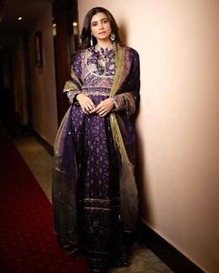 Vestido Anarkali de Muselina Pesada de Diseñador Fatema Fashion, para Ocasiones Especiales, Bodas Indias y Pakistaníes, Salwar Kameez para Mujer - Product Image 6