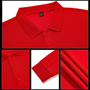 Chemise de golf pour homme à manches longues, en tissu tricoté, imprimé, personnalisable en couleur et logo, très vendue - Product Image 4