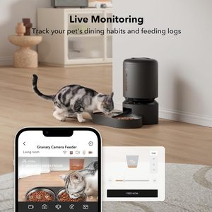 เครื่องให้อาหารแมวอัตโนมัติ PETLIBRO สำหรับแมวสองตัว พร้อมกล้อง 1080P และระบบมองเห็นในเวลากลางคืน - Product Image 4