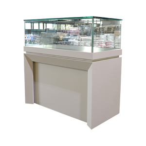 Estante de Exhibición de Vidrio Templado de Alta Gama Personalizado para Supermercados, Estante Extraíble con Iluminación LED, ADong A56, Fábrica en Vietnam, OEM - Product Image 1