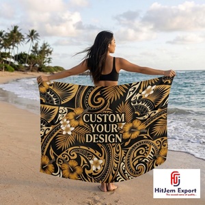 Custom Printed Beach Sarong Floral Swim Cover Up Tropical Summer Wrap <b>Skirt</b> OEM ODM Woven Fabric Garment Manufacturer India - Product Image 2