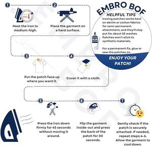 Patch thermocollant Cool Tennessee – Écussons brodés de l'État du Tennessee pour vestes - Product Image 6