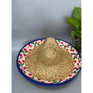 Sombrero de Paja Tradicional con Bordado a Mano, Estilo Personaje, para Uso Diario en la Playa y al Aire Libre - Product Image 3