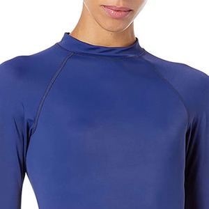 T-shirt de compression à manches longues pour femme, idéal pour les sports nautiques, avec coutures plates, protection anti-UV pour le surf - Product Image 4