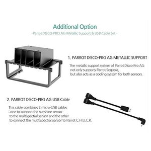 Soporte Metálico Parrot Disco Pro AG con Cable USB de Carga/Transferencia de Datos – Venta al por Mayor - Product Image 4
