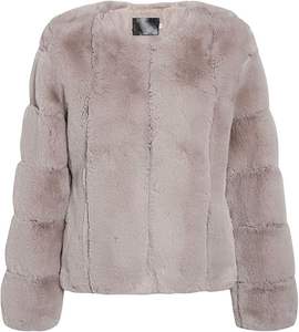 Abrigo de Piel Sintética de Zorro para Mujer, Hecho a Mano en Europa, con Piel de Mongolia, Chaqueta Larga de Invierno para Mujer, de Manga Larga, Natural, de Lujo, Gruesa - Product Image 1