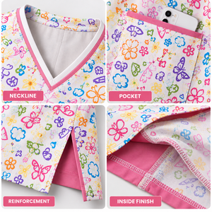 Uniformes Médicos Duraderos Unisex, Conjuntos de Uniformes de Tela de Sarga de Algodón y Poliéster, Colores Personalizados, Trajes de Enfermería, Ropa de Trabajo Médica para Doctores y Clínicas - Product Image 6