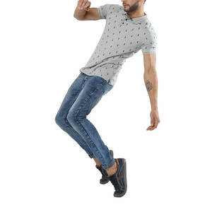 Envío Rápido, Camisa Personalizada de Punto Dorado Básico, Elegante y Práctica para Oficina, Antiarrugas, con Bolsillo y Estampado Moderno - Product Image 5