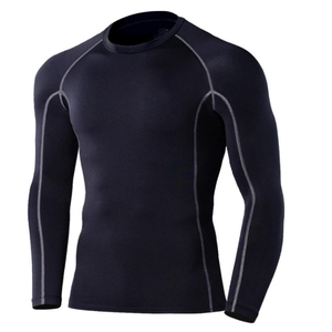 Camiseta de Compresión de Manga Larga para Hombre, de Poliéster y Elastano de Alta Calidad, Ajustada, Transpirable y de Secado Rápido - Product Image 4