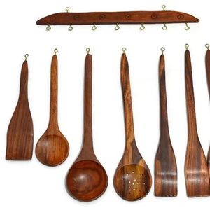 Utensil for Home top quality Hotel Restaurant Traditional Wooden Spoon for <b>Kitchen</b> Cooking Handmade Solid Wood Daily Use - Product Image 1