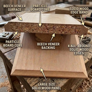 Panneau de façade de tiroir en bois pour armoire, placard et mobilier de maison - Product Image 2