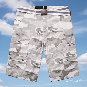 Custom Print Logo 100 Percent Cotton Knitted Casual Mid Elastic Women <b>Cargo</b> Shorts Quick Dry Breathable Adult Birlag Sports - Product Image 3