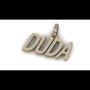 925 <b>Silver</b> Customized Iced Bling Name Script Big Nameplate Hip Hop Pendant <b>Necklace</b> Charm Lab Grown Diamond Jewelry Children's - Product Image 2