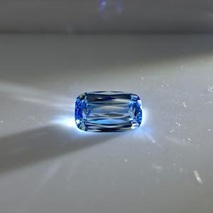 Diamante cultivado en laboratorio con corte mixto tipo cojín, azul intenso de 1 quilate, certificado por IGI, VS1, piedra suelta para joyería personalizada. - Product Image 1