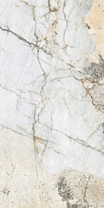 Dalle en porcelaine effet marbre blanc grand format 1600x3200mm, brillante, pour sol et mur - Product Image 4