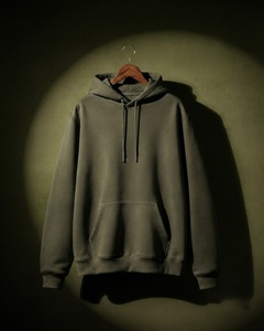 <b>Grey</b> Regular Fit <b>Mens</b> Hoodie Kangaroo Pocket Drawstring Hood Casual Pullover <b>Sweatshirt</b> 100% Cotton Eco-Friendly Custom - Product Image 4