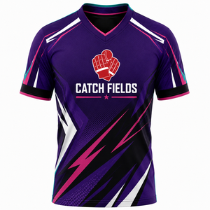 เสื้อฟุตบอลดีไซน์ใหม่ วัสดุโพลีเอสเตอร์ 100% ราคาดีที่สุด ผู้ชาย ป้องกันรอยยับ สินค้ามาใหม่ ผลิตอย่างดีเยี่ยม - Product Image 1