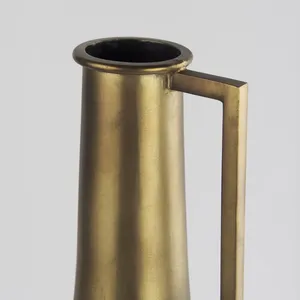 Minimalist Brass Tabletop <b>Vase</b> Handmade Decorative Metal Flower <b>Vase</b> for Modern Living Spaces - Product Image 5