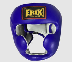 Casco de Seguridad de Cuero Integral para Boxeo, Muay Thai, MMA, con Doble Visera, Protección para Nariz y Barbilla - Product Image 3