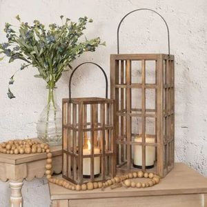 Faroles de madera hechos a mano al por mayor para organizadores de bodas, organizadores de eventos, tiendas de decoración del hogar y minoristas de regalos. - Product Image 1