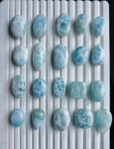 Larimar de Qualité Supérieure, Cabochons de Pierres Précieuses en Vrac, Formes Variées Lisses - Poli, Prix de Gros pour la Fabrication de Bijoux - Product Image 4