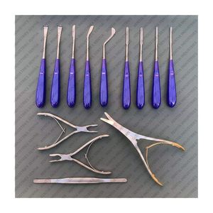 Ensemble d'instruments chirurgicaux de rhinoplastie les plus vendus, ensemble d'instruments de chirurgie nasale en acier inoxydable, ensemble d'instruments de chirurgie nasale manuels, CE - Product Image 1