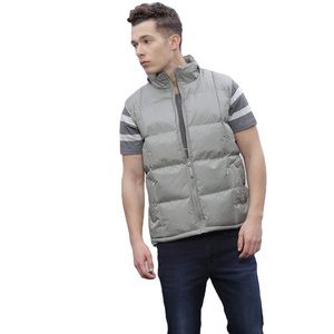 Veste matelassée sans manches en duvet rembourré de qualité supérieure pour homme, sur mesure, en vente, grandes tailles - Product Image 1