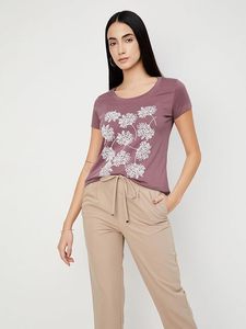 T-shirt imprimé graphique en coton coupe classique pour femme Max - Lot de 2 - Product Image 3