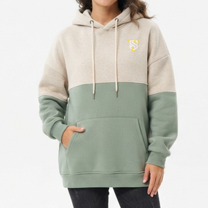 Sudadera con Capucha para Mujer, Diseño Color Block, Felpa, Bolsillo Frontal Grande, 100% Algodón, Resistente al Viento, Ropa de Invierno - Product Image 4
