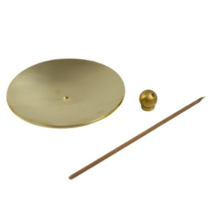 Porta Incienso Triangular de Latón, Quemador de Incienso con Acabado Pulido en Color Dorado, Diseño de Vajilla, Soporte para Incienso - Product Image 4