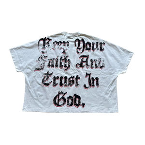 T-shirt Unisexe Décontracté 2026 Coupe Boxy Personnalisée Imprimé Graphique Gothique Sérigraphié Effet Délavé Vintage Oversize Hip Hop Streetwear - Product Image 4