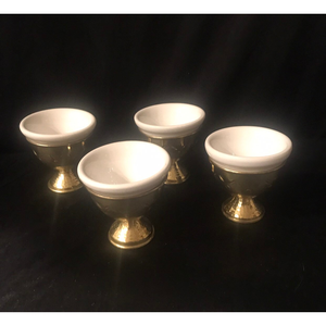 Latest Design Brass Egg <b>Cup</b> Custom logo 2 pieces For Tableware Item <b>Gold</b> plate Brass Egg <b>Cup</b> With Amazing Price - Product Image 3