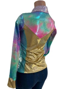 Camisa Western Rodeo Ecológica, Ligera, Transpirable, de Manga Larga, con Tela Brillante Elástica y Botones a Presión - Product Image 4