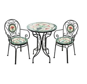Meubles d'extérieur en métal style jardin avec revêtement résistant aux intempéries pour patio, pelouse, cour, balcon et terrasse - Product Image 1