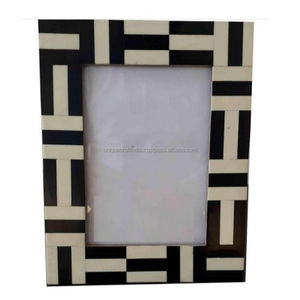 Cadre photo en bois fait main, finition ivoire massif, accent décoratif minimaliste et classique pour la maison - Product Image 3