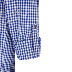 Camisa Tradicional Alemana a Cuadros Azul y Blanco de Manga Larga 100% Algodón para Hombre, Estilo Bávaro para Oktoberfest - Product Image 4