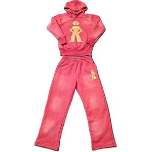 Haute qualité nouveau personnalisé strass survêtements pantalons hommes strass hommes sweat et joggeurs survêtement ensemble Streetwear - Product Image 1