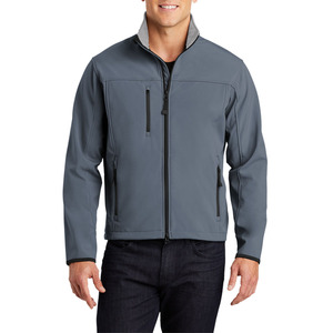 Veste polaire grise pour homme, coupe-vent, fermeture éclair, col montant, vêtement décontracté pour l'extérieur, automne, coupe régulière, matière polyester - Product Image 3
