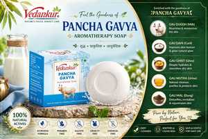 Pancha Gavya Aromatherapy <b>Soap</b> Bar Ayurvedic Natural Actives Paraben Free Sulfate Free Cruelty Free Made India All Skin 3 Year - Product Image 3