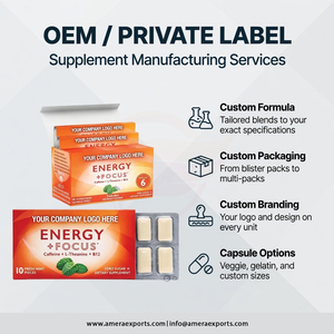 Private Label Functional Chewing <b>Gum</b> Caffeine Infused Mint Flavor OEM Bulk Manufacturer - Product Image 4
