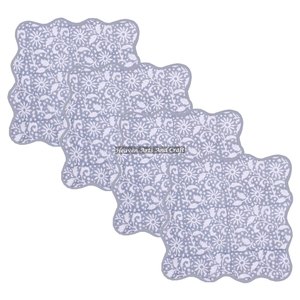 Serviettes à dentelle 51x51 cm, couleur unie, serviettes à dentelle imprimées à la main, utilisation hôtelière et en restauration, vente en gros, haute qualité, décoration de la maison - Product Image 1