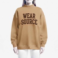 Nouveau Sweat-shirt Unisexe Oversize Tendance en Molleton à Col Montant avec Appliqué Hiver, Imprimé Lettres Graphiques Chicago, Style Streetwear