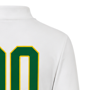 Maillot de sport à manches longues sublimé vert et jaune pour cheerleading – Haut de performance athlétique pour entraînement, compétition et match - Product Image 6