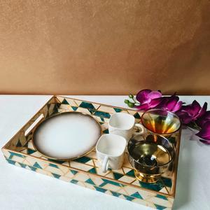 Bandejas de Servir de Madera MDF Hechas a Mano, Nuevas y Únicas, con Diseño Impreso, de Marca, Elegantes y Decorativas, Lavables, para el Hogar y el Servicio de Alimentos, Venta al Por Mayor - Product Image 4