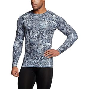 Oem Customized <b>Mens</b> Performance <b>Compression</b> <b>Shirt</b> Running Clothes Quick Dry Breathable Athletic Gym Workout Training - Product Image 1