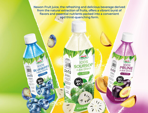 NAWON 100% Jus de myrtille 500ML Bouteille de purée Fabricant en vrac Jus de pruneaux Corossol OEM Échantillon gratuit Conception d'étiquettes gratuites - Product Image 5