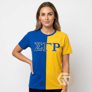 T-shirt personnalisé en coton respirant et écologique pour femmes de la sororité Sigma Gamma Rho – Collection Trésors Grecs – Idéal pour l'été et les tenues décontractées - Product Image 2