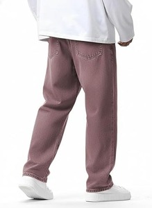 Jeans de Pierna Ancha para Hombre, Lavables, Corte Casual, Moda Primavera/Otoño, Estilos para Hombres Altos y Bajos - Product Image 2